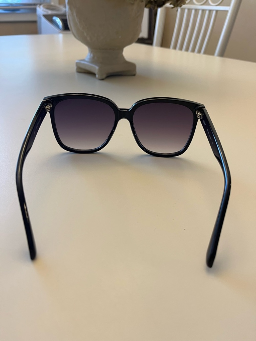 Quay Australia Wide Awake Black Sunglasses with Purple Gradient Lenses - Picture 4 of 6